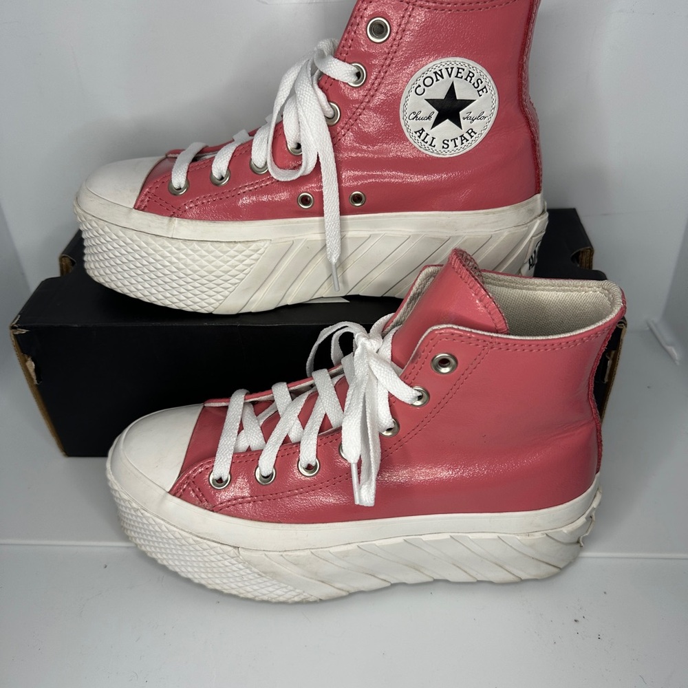 Converse Women's Pink Platform Sneakers